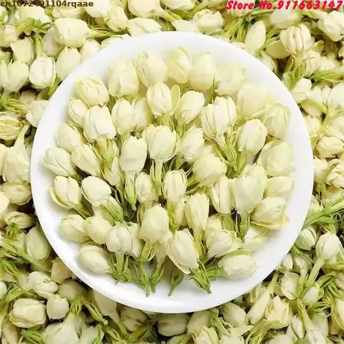 Boutons de jasmin séchés de haute qualité, fournitures pour artisanat DIY, décoration intérieure, ornements de mariage, matériaux pour la fabrication de parfums, savons et bougies.