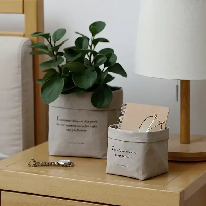 SHIMOYAMA – Pot de fleurs en papier Kraft