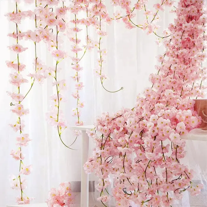 Fleurs de cerisier artificielles de 180 cm