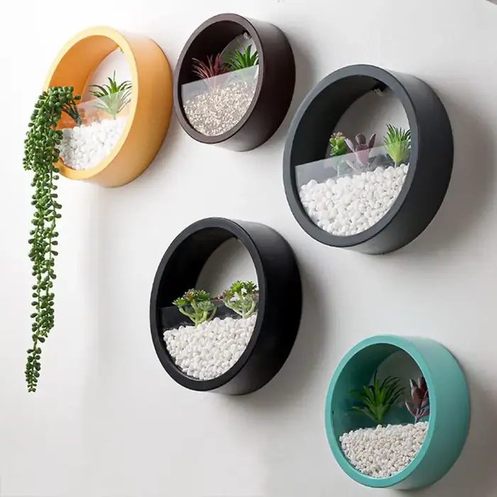 Pot de fleurs suspendu mural intérieur sans perçage pour plantes vertes