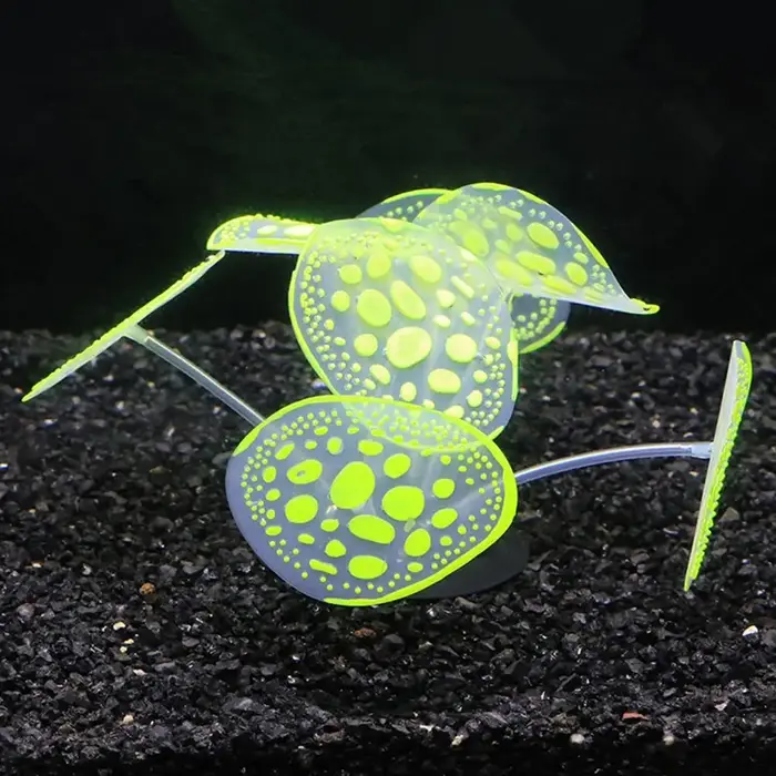 Plantes Shoes artificielles en silicone, décoration d'aquarium, lieux de simulation, nuages brillant