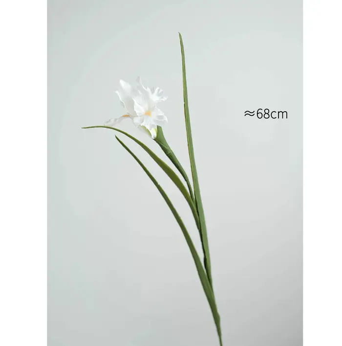 Arrangement de fleurs en tissu de fleurs d'iris artificielles, Faux Floral réaliste pour la décorati