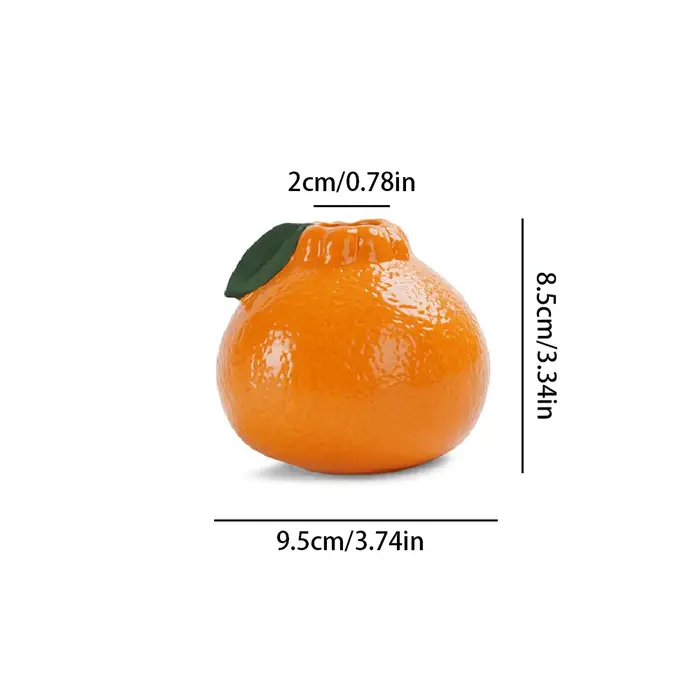 1pc Vase, Vase Orange pour la décoration intérieure