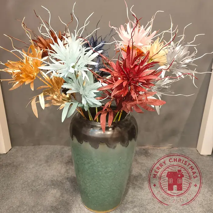 Arrangement floral simulé Epiphyllum blanc