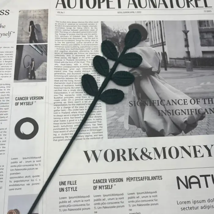 Bouquet de fleurs artificielles tissées à la main, simulation de feuilles saisonnières, décoration i