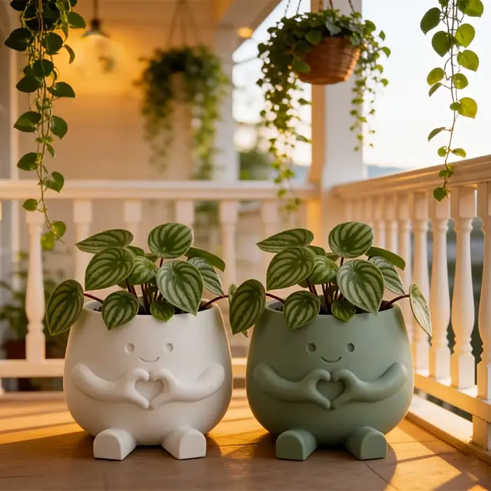 Pots de fleurs minimalistes imprimés en 3D