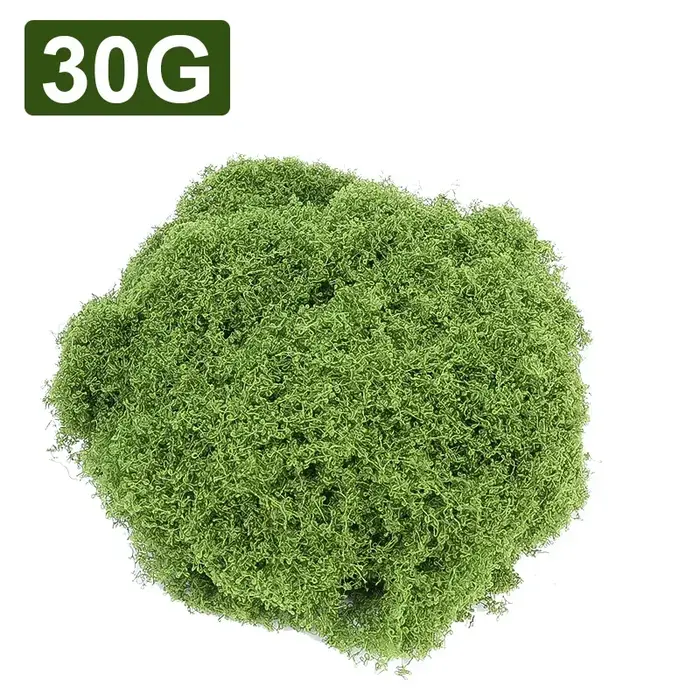 Plantes vertes artificielles 500/30G, mousse de vie éternelle, Mini paysage, fausse herbe, artisanat