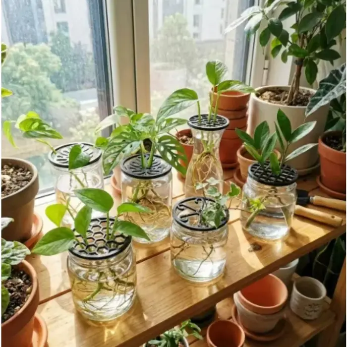 Plateaux de démarrage pour plantes en plastique