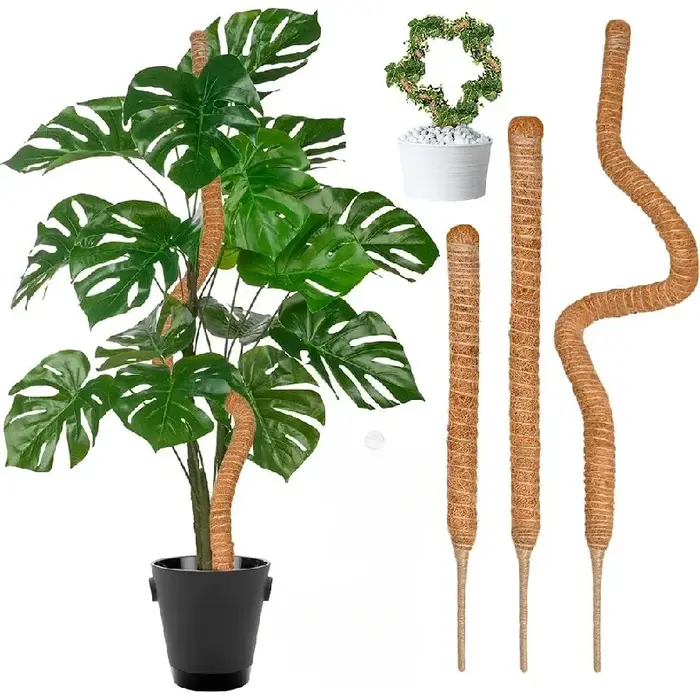 Support de grimpement pliable en mousse de coco de 30-100 cm pour plantes grimpantes d'intérieur