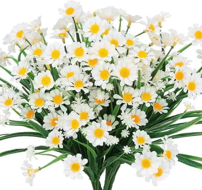 Fleurs de marguerites artificielles pour l'extérieur