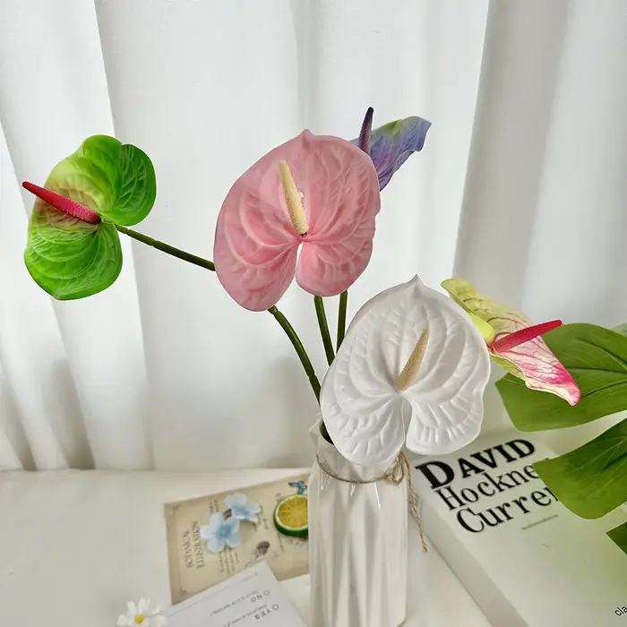 Fleurs artificielles Anthurium réalistes