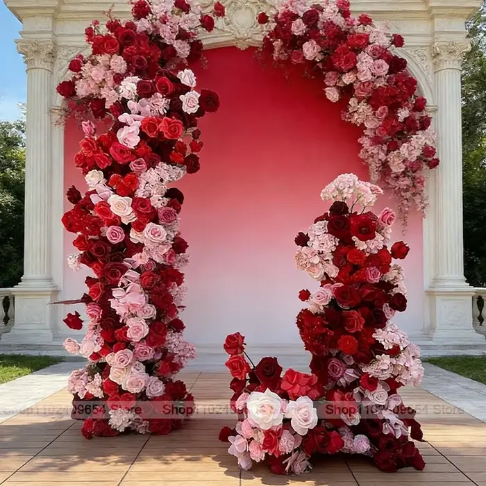 Idées de décorations de mariage en rose bordeaux
