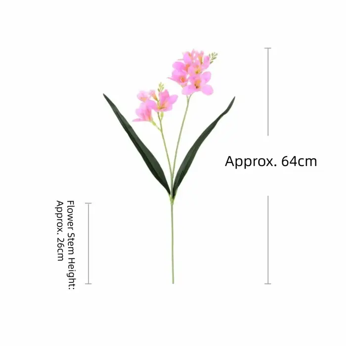 Fleur d'orchidée artificielle 3D texturée, effet hydratant, matière soyeuse durable, décoration réaliste avec feuilles