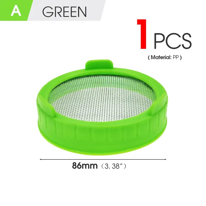 Pot de germination à bouche large avec écran en acier inoxydable