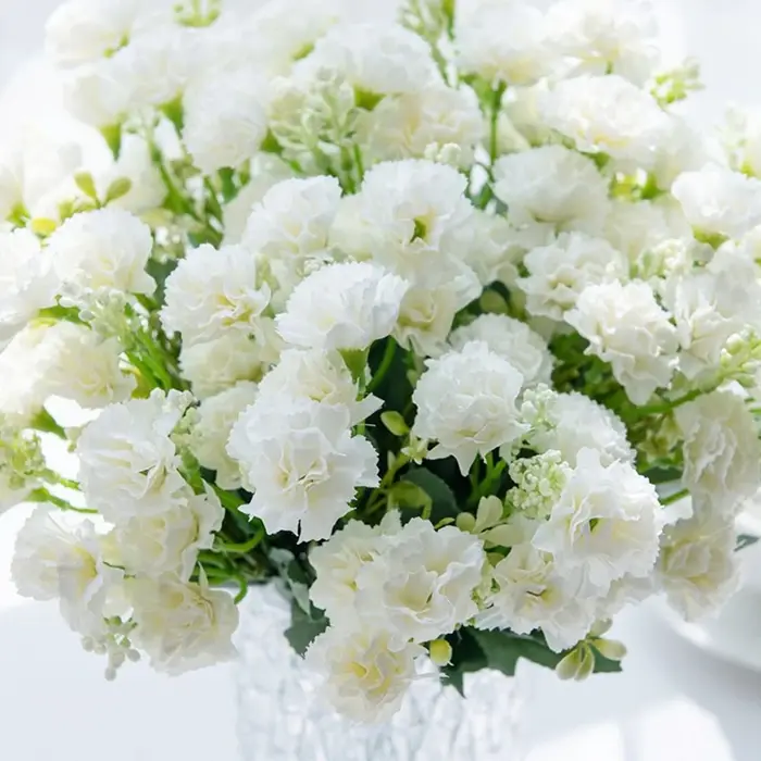 Guirlande d'oeillets de fleurs artificielles