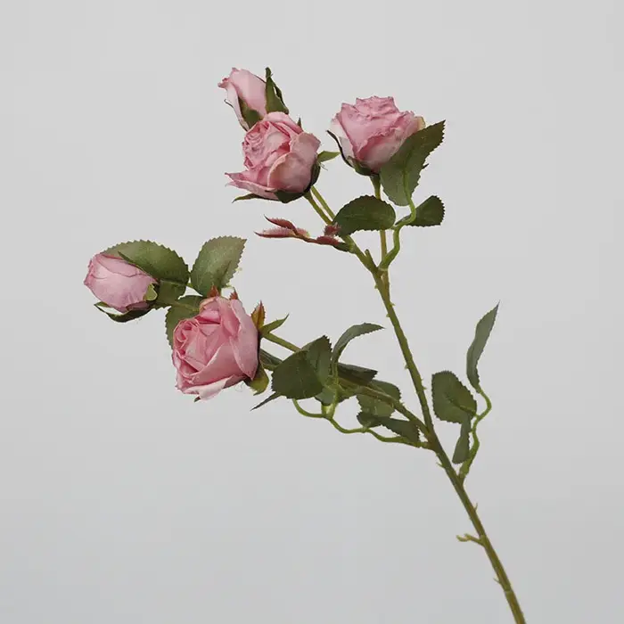 Fleur séchée rose artificielle rétro européenne, bouquet de mariage, fausse pivoine, maison, chambre