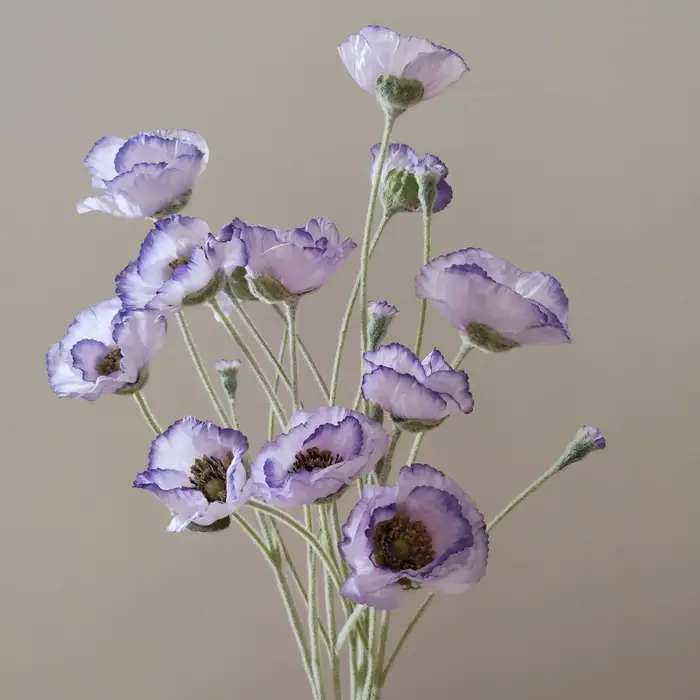 Fleurs artificielles de coquelicot 65cm
