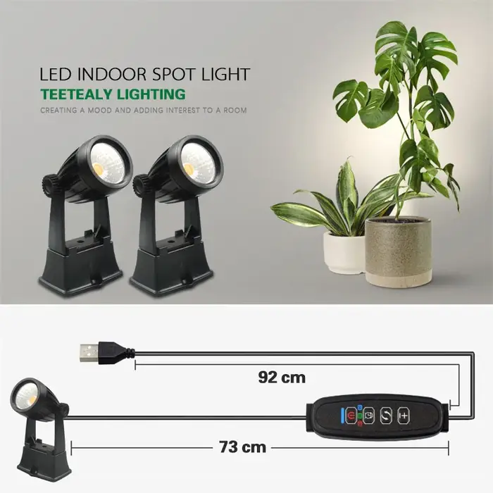 Spot LED USB pour plantes d'intérieur