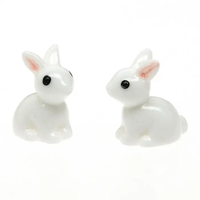 Mini lapin de jardin Miniature en résine