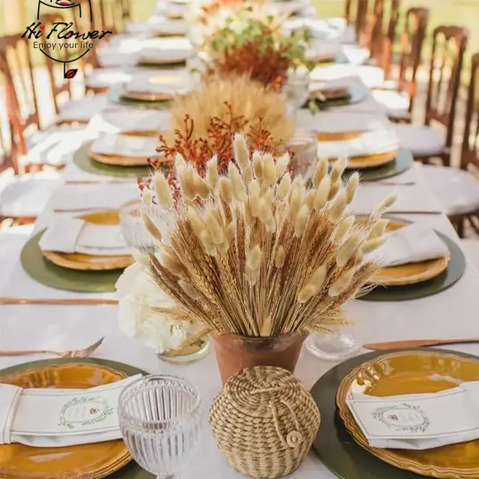 160 Pièces de Fleurs Séchées Naturelles en Épis de Blé pour Décoration Bohème