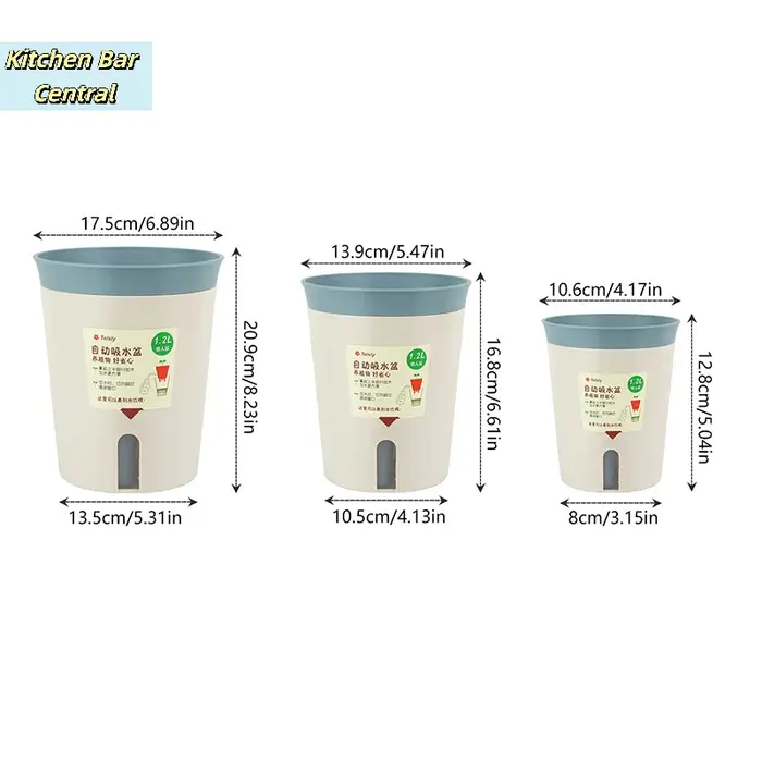 【Pot de fleurs hydroponique à double couche auto-arrosant en plastique pour la maison