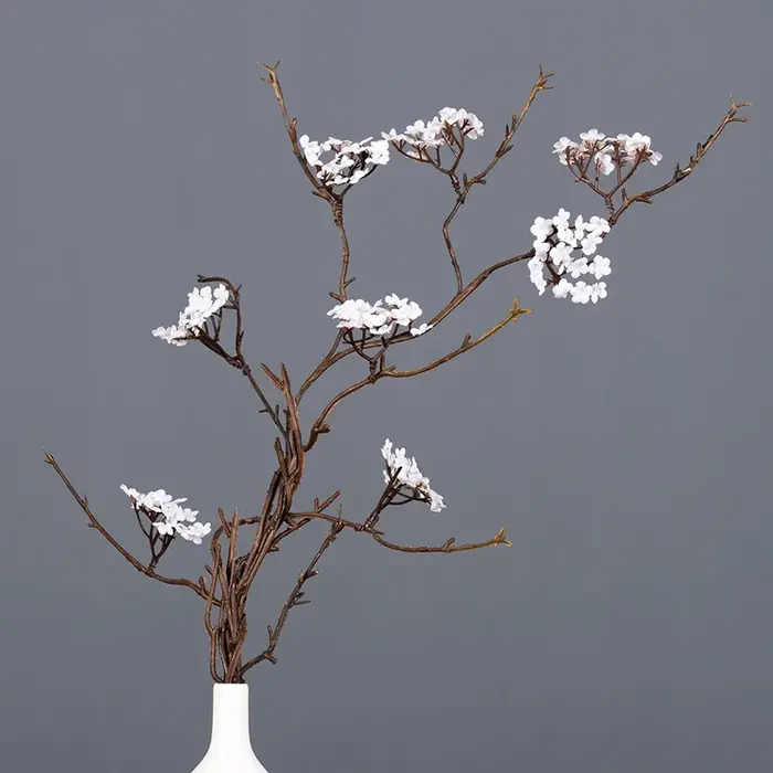 InjFlowers-Fleurs artificielles en rotin, 1 pièce, fausses fleurs, pour la décoration de la maison