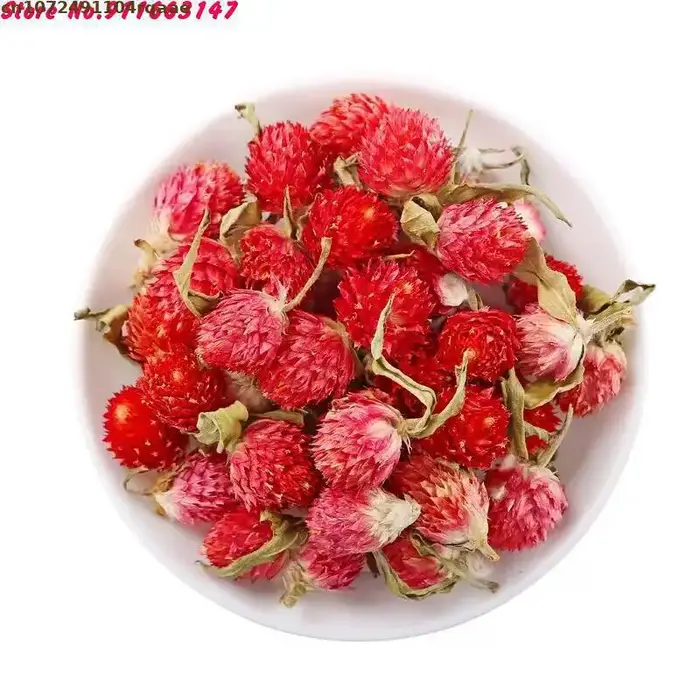 Pétales de Globe Amarante Naturels Séchés de Haute Qualité pour Décoration de Mariage et Matériaux de Composition Florale