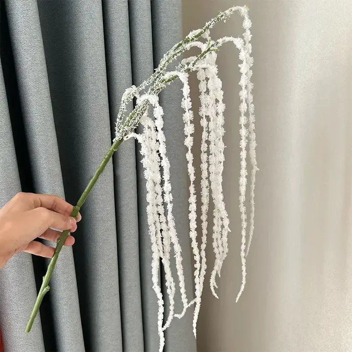 Plantes Vertes Artificielles en Plastique de 65cm, Fausse Fleur, Décoration de Jardin, Mariage, ixd'
