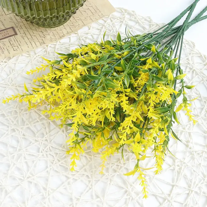 Bouquet de fleurs de lavande artificielles, 12 pièces, plantes Fale, pour décoration de maison, jard