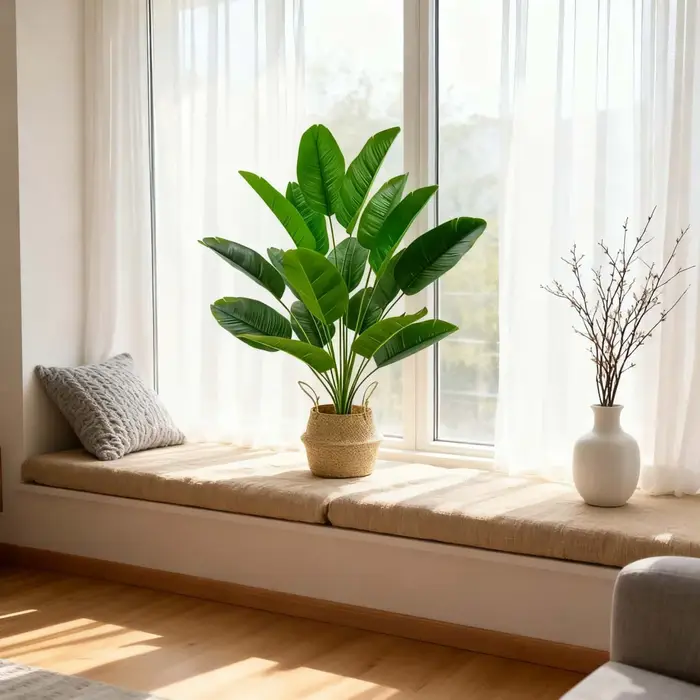 Grands plantes oiseau de paradis artificielles réalistes