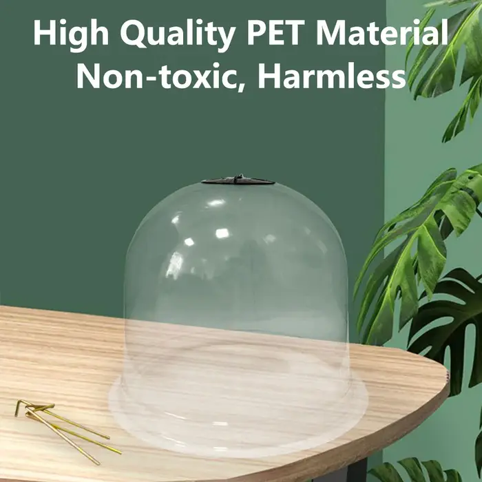 Cloche de protection des plantes réutilisable en plastique transparent