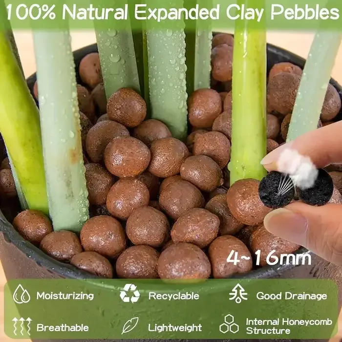 Boules d'argile expansée pour culture hydroponique