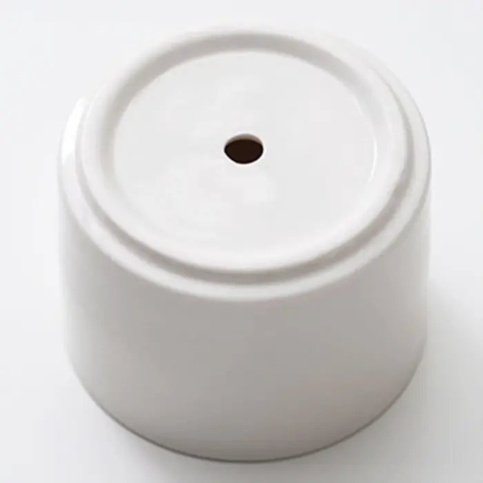 Mini pot de fleurs en céramique blanche Simple