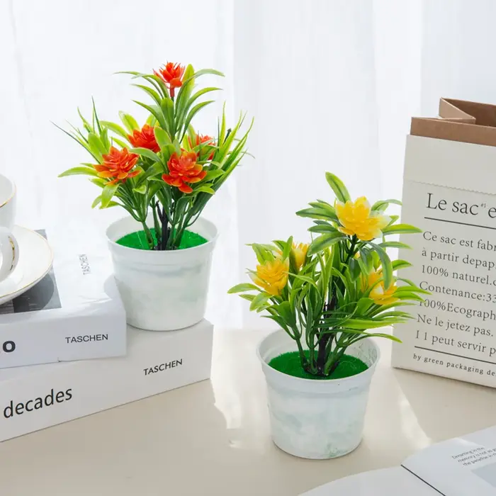 Bonsaï de Fleurs Artificielles pour Décoration de Maison
