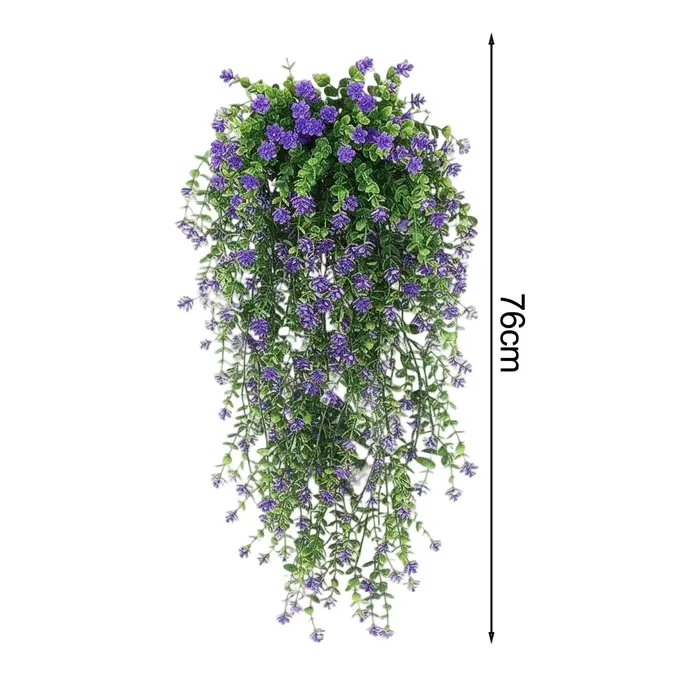 Plantes suspendues artificielles en plastique de 76 cm