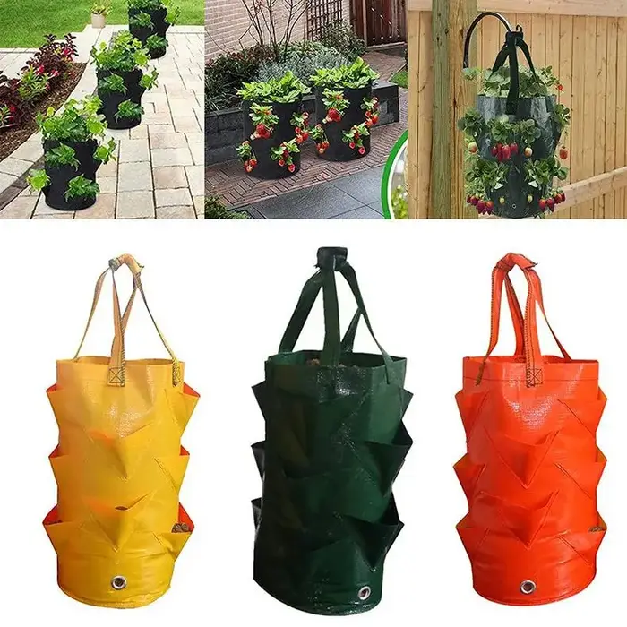 Sac de culture suspendu pour fraises et herbes