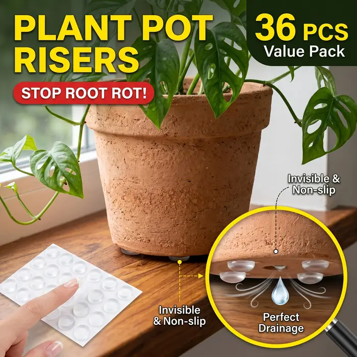 Rehausseurs de plantes antidérapants autocollants