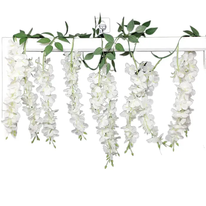 Guirlande de vigne de glycine artificielle suspendue de 6 pieds