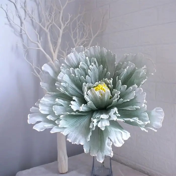 Grande fleur de pivoine artificielle tridimensionnelle pour la décoration de la maison
