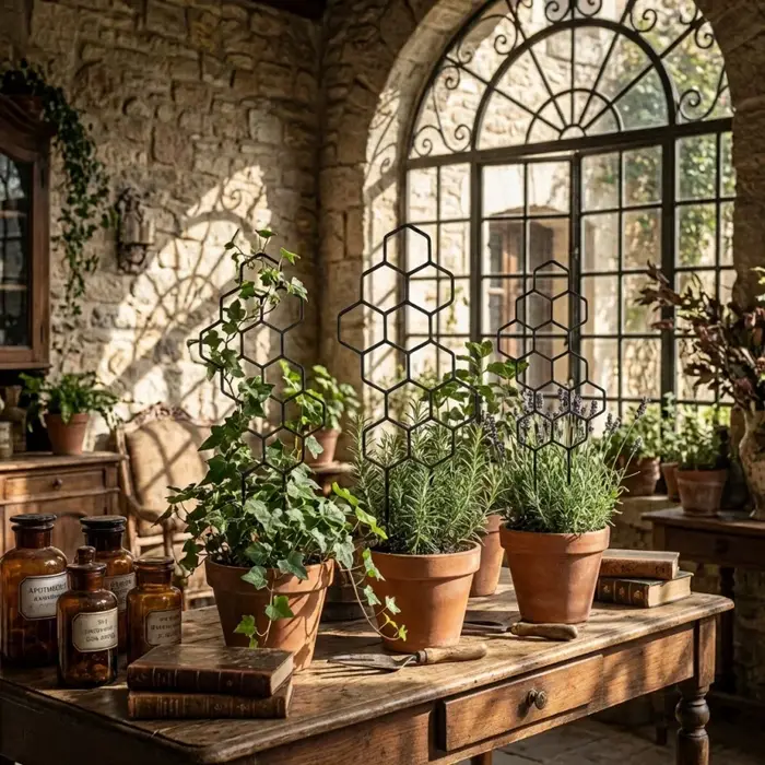 2 pièces Treillis alvéolé pour plantes grimpantes