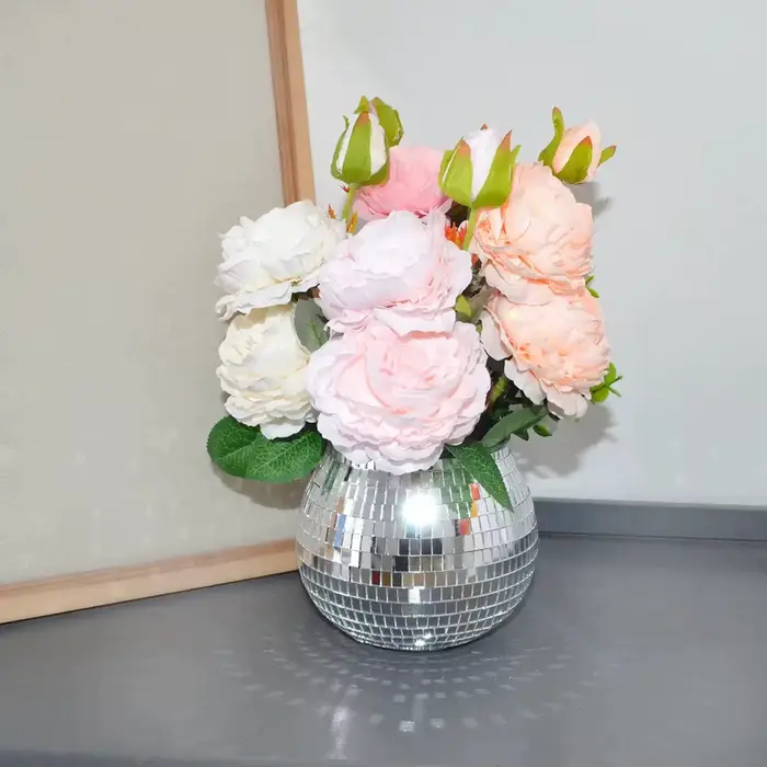 Jardinière boule Disco décor