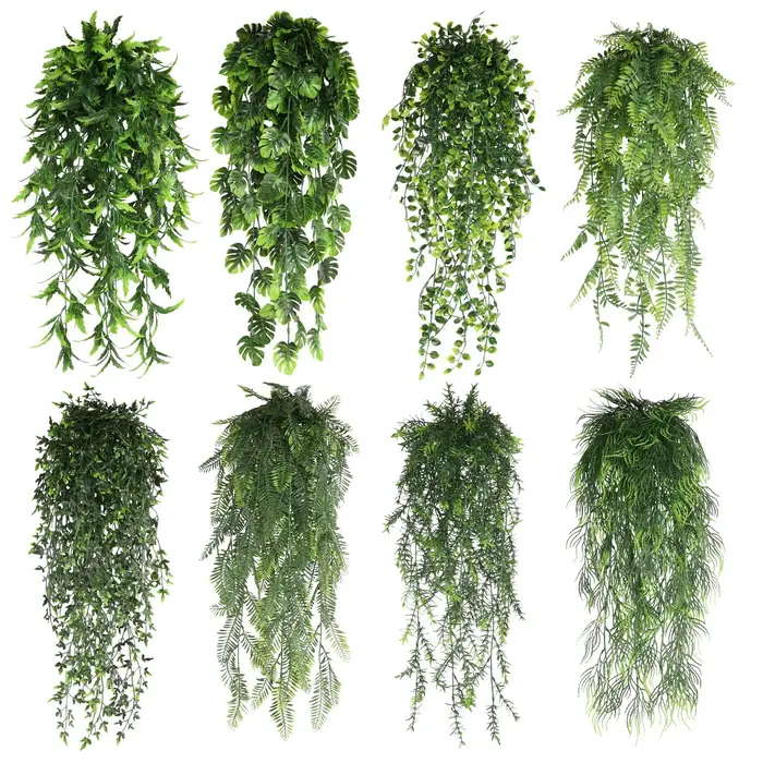 Plante artificielle persane feuilles de vigne vignes décor de chambre à coucher suspendus feuille en plastique herbe fête de mariage mur balcon décoration de la maison