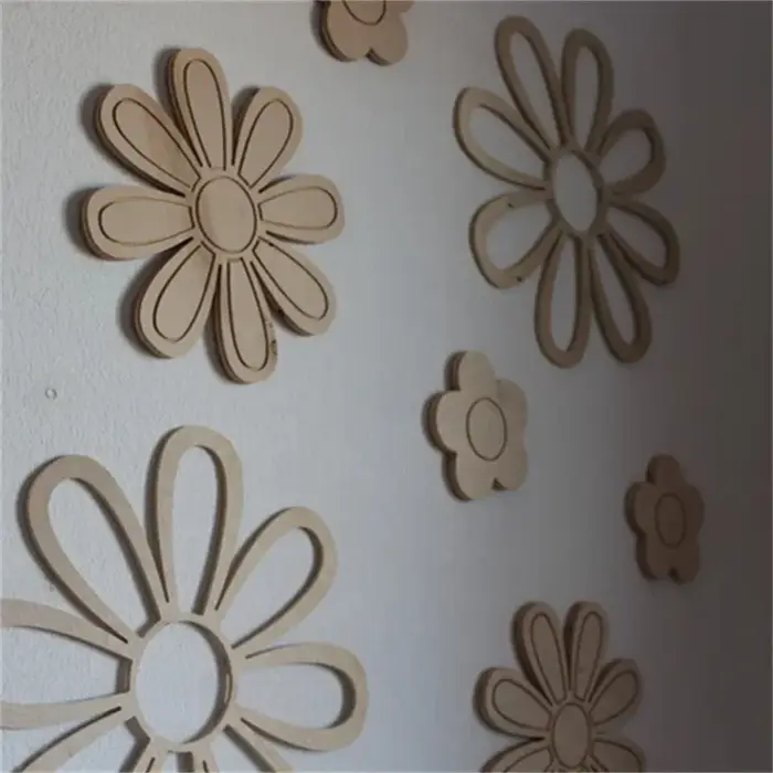 Marguerite en bois fleurs murales décor de pépinière Boho