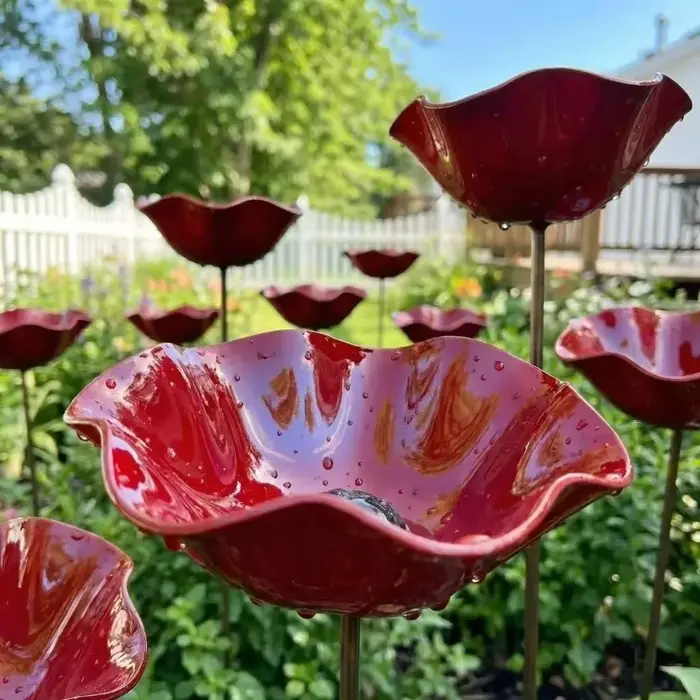 Piquet de jardin en métal artisanal