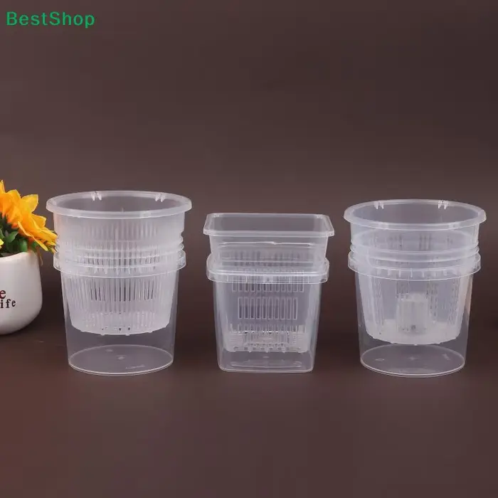 ☽ Pot à orchidées transparent avec drainage