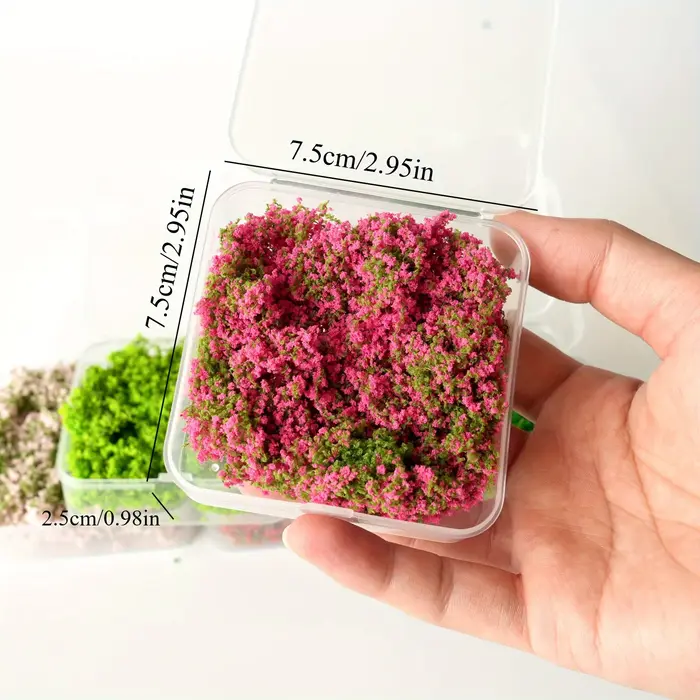 1 boîte de vignes à fleurs colorées miniatures