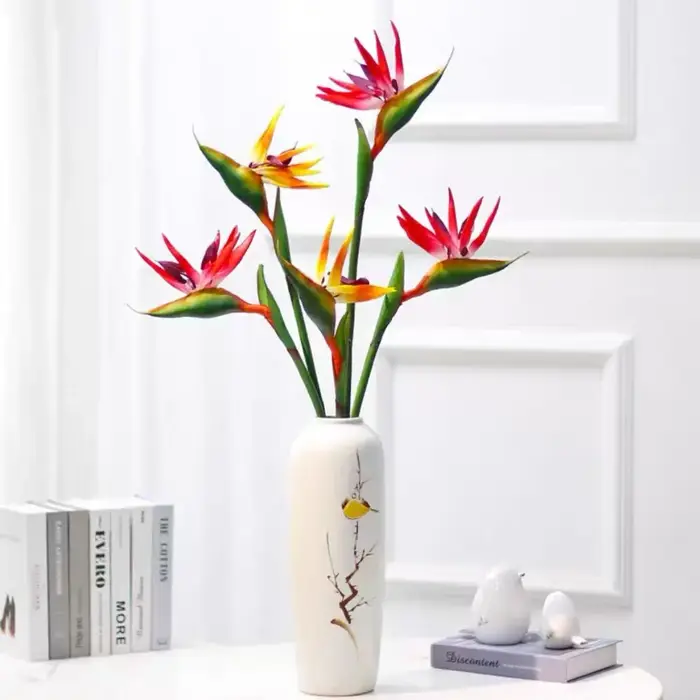 Nouvelle plante artificielle oiseau de paradis à longue tige