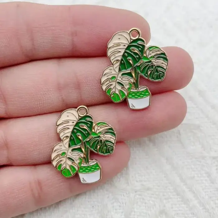 10 pièces de feuilles de bananier succulentes vertes en pot