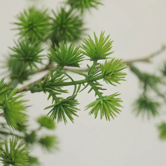 3 pièces de plantes artificielles en plastique à aiguilles de pin