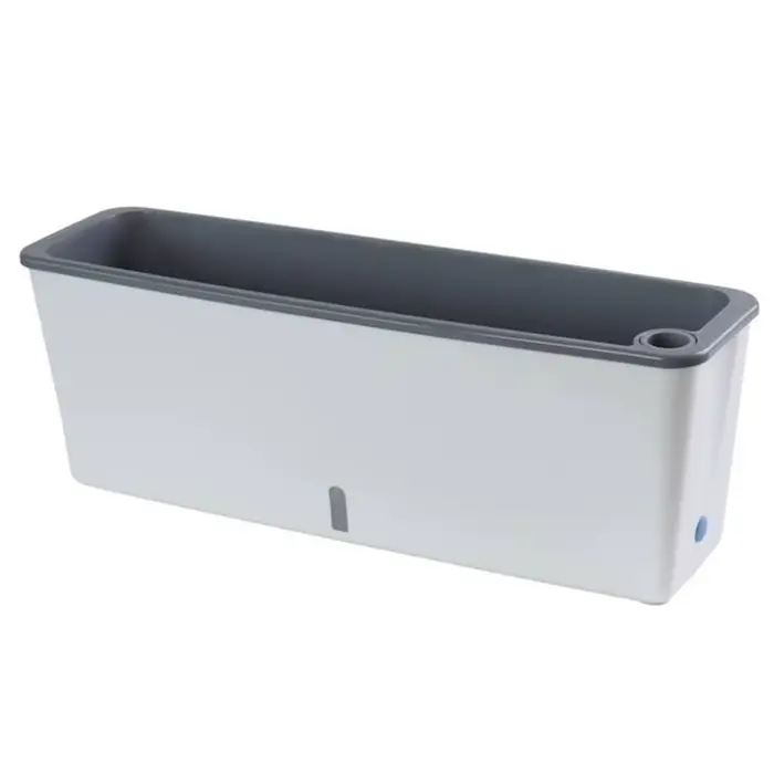 Jardinière empilable écologique à arrosage automatique à Double couche avec fenêtre de niveau d'eau 
